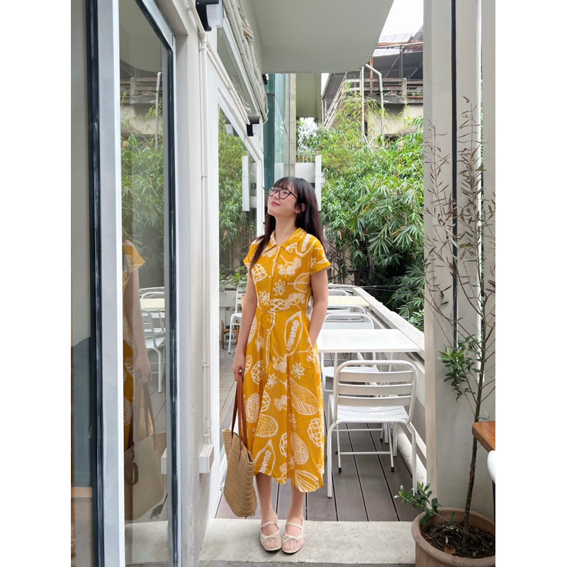 Ảnh Đầm Sơ Mi Hoạ Tiết - Deleah - Thời Trang Thiết Kế 3