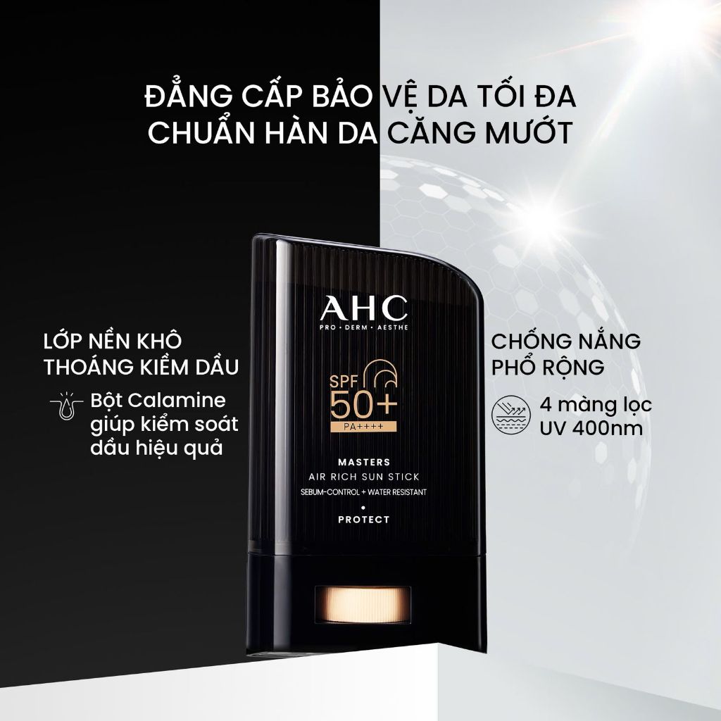 Ảnh [LIVE] Sáp Chống Nắng AHC phổ rộng kiềm dầu suốt 24H Masters Air Rich Sun Stick 22g 1