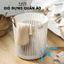 Giỏ Đựng Quần Áo Bẩn Nhựa PP Dẻo Có Quai Cố Định, Giỏ Đựng Đồ Vuông Tròn Thoáng Khí Dung Tích Lớn TULY