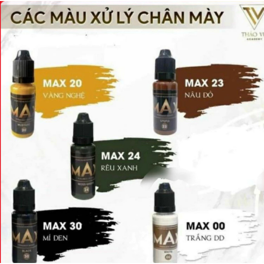 Mực MAX Thảo Vũ chai full và chai chiết 5ml mực bong màu đẹp