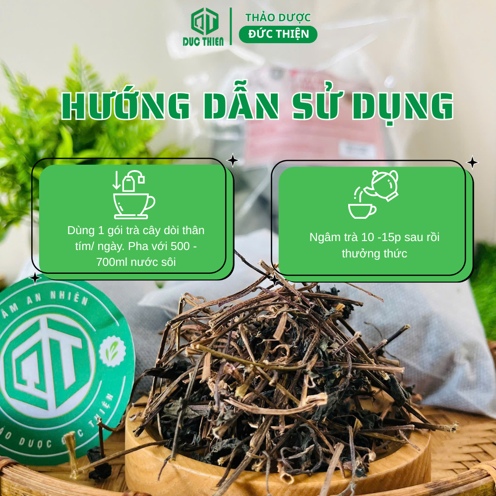 Trà Túi Lọc Cây Dòi Thân Tím (Bọ Mắm) Đức Thiện – Liệu Trình 14 Ngày – Giảm Ho, Đau Họng, Nước Mát