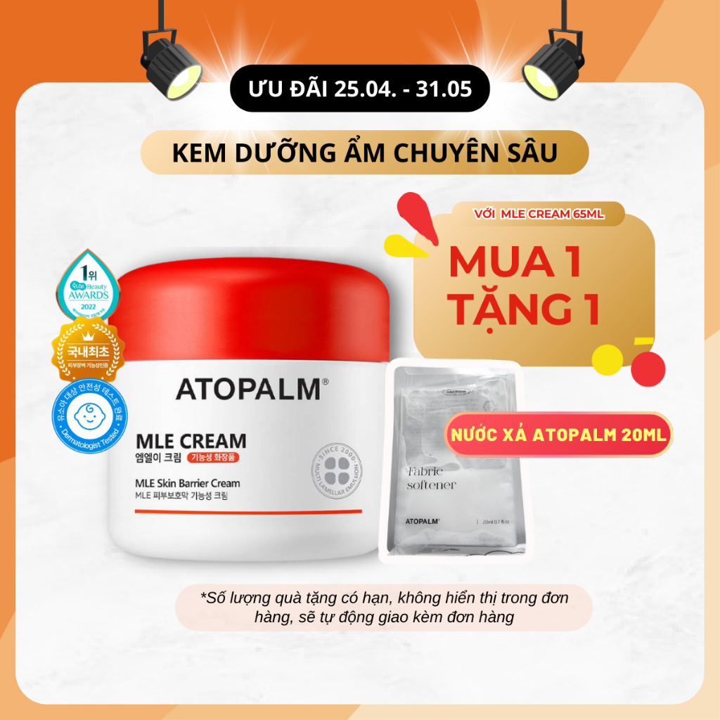 Ảnh Kem dưỡng MLE Atopalm giúp dưỡng ẩm, làm dịu làn da khô - ATOPALM MLE CREAM 65ML/100ML 1