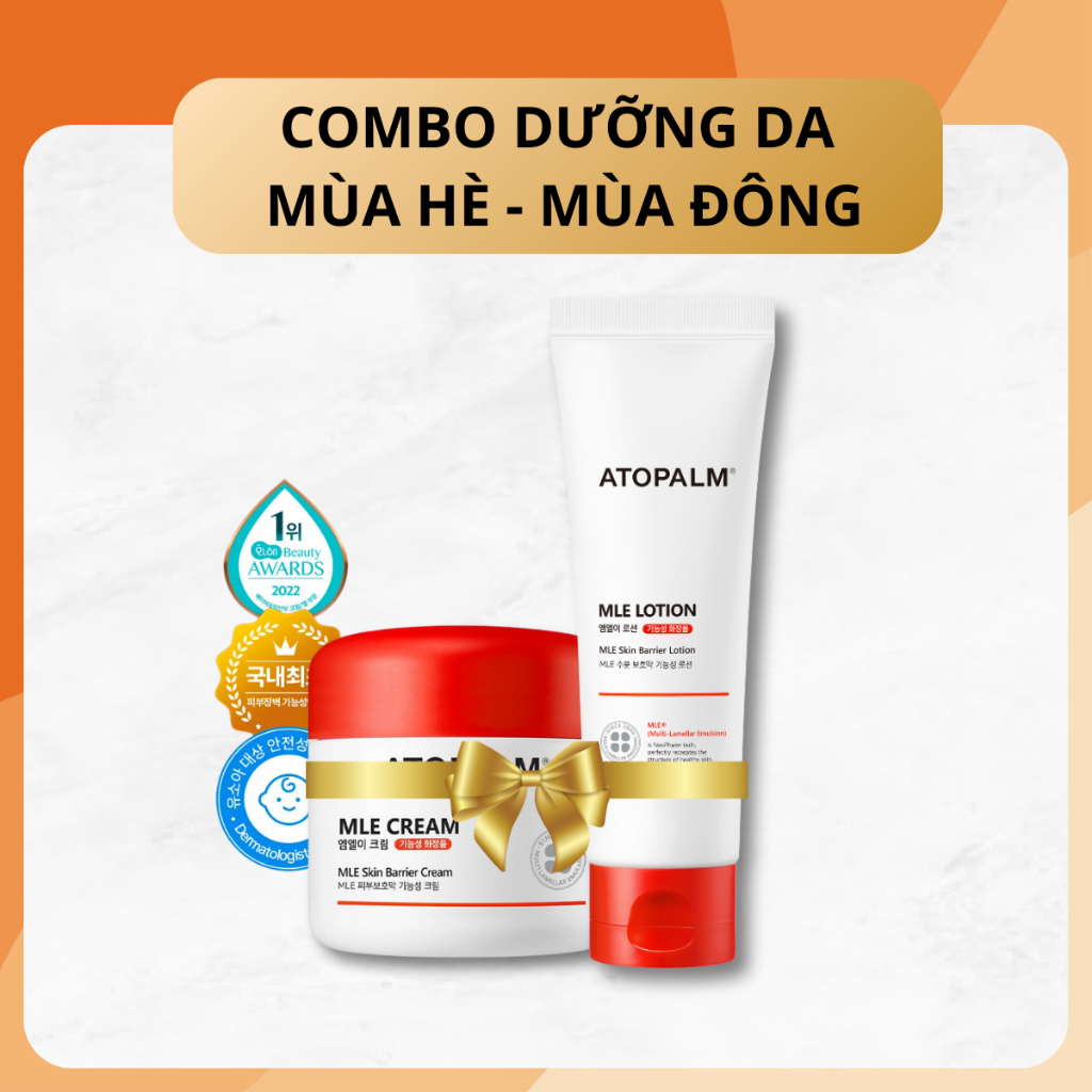 Ảnh Combo 2 sản phẩm dưỡng da sáng tối cho da nhạy cảm của bé (MLE CREAM 65ML - MLE LOTION 120ML) 1