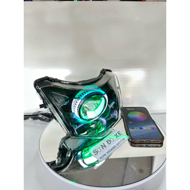 Pha Wave Độ Sẵn Bi KZ S600 Pro V2 Lắp Wave 50-100-110 Cố Định Pas Bi , Vòng 3D Đổi Màu+Mắt Quỷ Đổi Màu Bảo Hành 24 Tháng