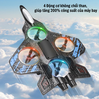 Đồ Chơi Máy Bay Xốp Điều Khiển Từ Xa Cao Cấp 4DRC, Điều Khiển Cảm Biến Chuyển Động Thế Hệ Mới, Nhào Lộn 360 Độ Cân Bằng