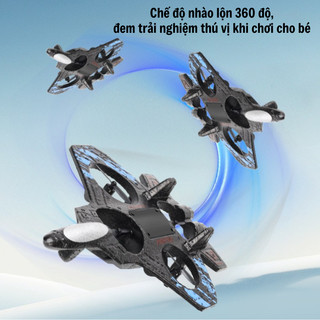 Đồ Chơi Máy Bay Xốp Điều Khiển Từ Xa Cao Cấp 4DRC, Điều Khiển Cảm Biến Chuyển Động Thế Hệ Mới, Nhào Lộn 360 Độ Cân Bằng
