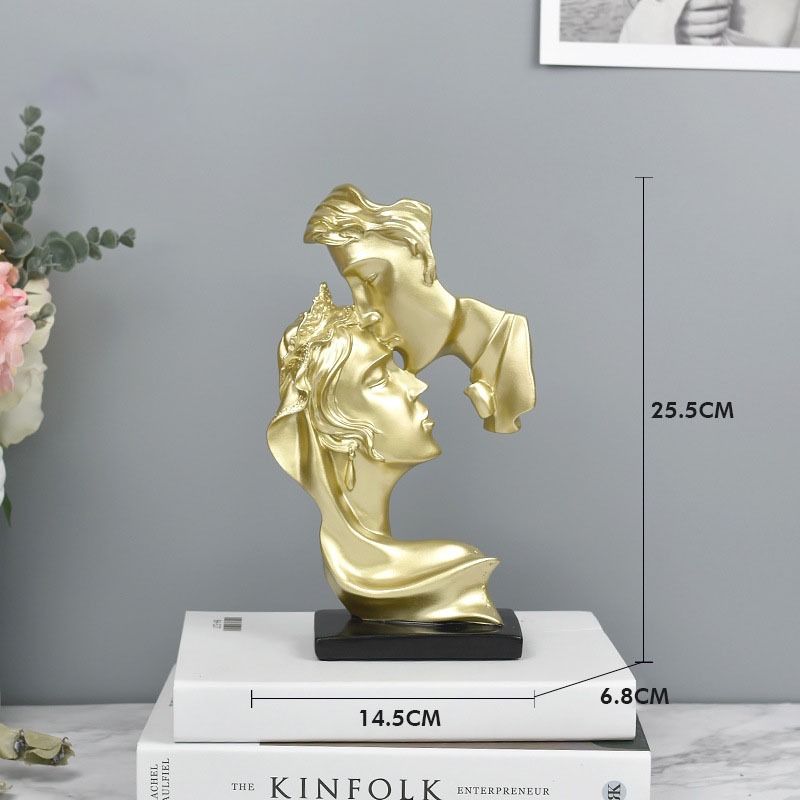 Tượng không nói- im lặng là vàng decor trang trí độc đáo, trừu tượng mang ý nghĩa sâu sắc