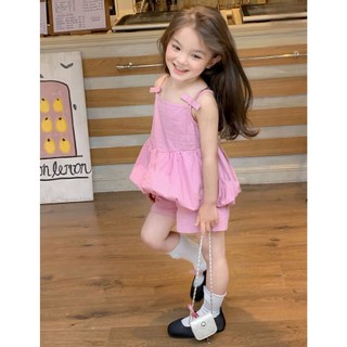 [B&G] Sét bộ 2 dây hồng mùa hè mát mẻ cho bé gái từ 12-45kg(2-12 tuổi)