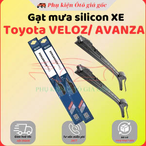 Gạt mưa trước xe Toyota Veloz, Avanza 2022-2024 gạt mềm silicon không xương ( Giá 1 đôi )