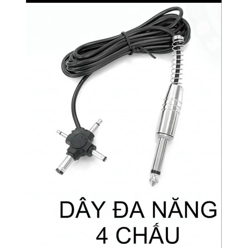 Dây Rắc Cắm 4 Chấu Đa Năng – Dây Kết Nối Máy Phun Xăm Pen, Tương Thích Nhiều Dòng Máy Thẩm Mỹ