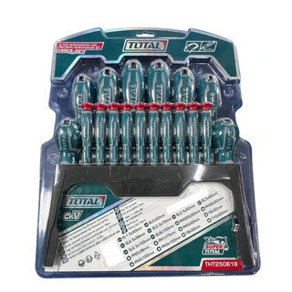 ĐỒ NGHỀ TOTAL Bộ 18 tua vít THT250618 <HÀNG CHÍNH HÃNG>