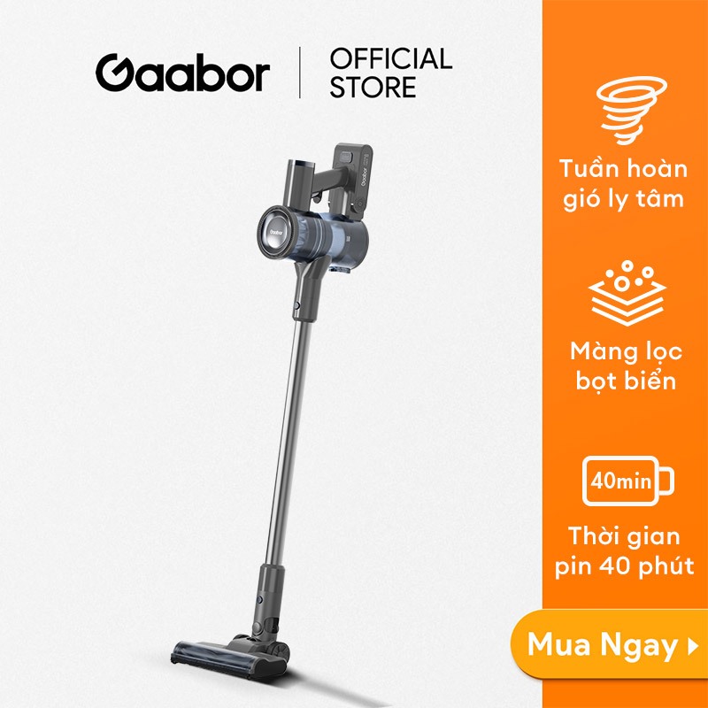 Ảnh Máy hút bụi không dây lực hút li tâm GAABOR VCL10E-BK01A dòng DEEP SEA cao cấp, pin Lithium tháo rời 1