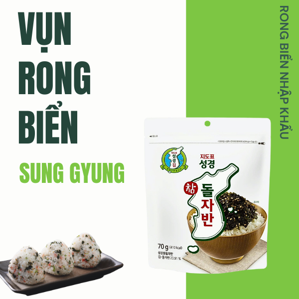 VỤN RONG BIỂN ĂN LIỀN SUNG GYUNG GÓI 70G | Shopee Việt Nam