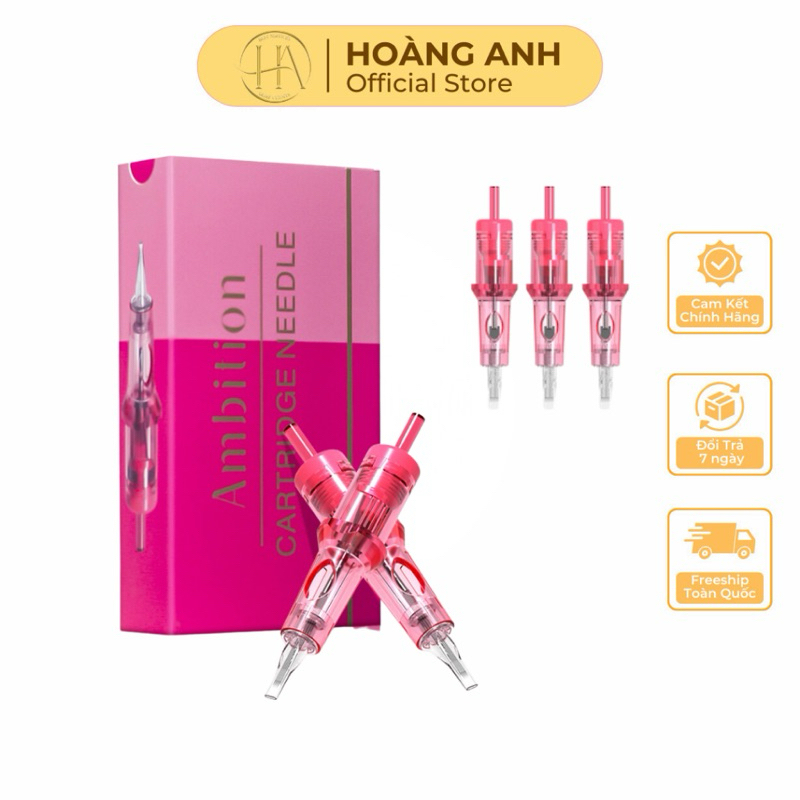 Kim Ambition Hồng – Kim Phun Xăm Cho Máy Pen, Siêu Bén, Chuẩn Xác, Dành Cho Phun Môi Và Điêu Khắc Mày