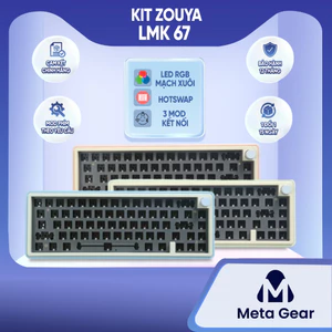 Kit bàn phím cơ ZUOYA LMK67 - 3 modes kết nối - vỏ nhôm- hỗ trợ Via