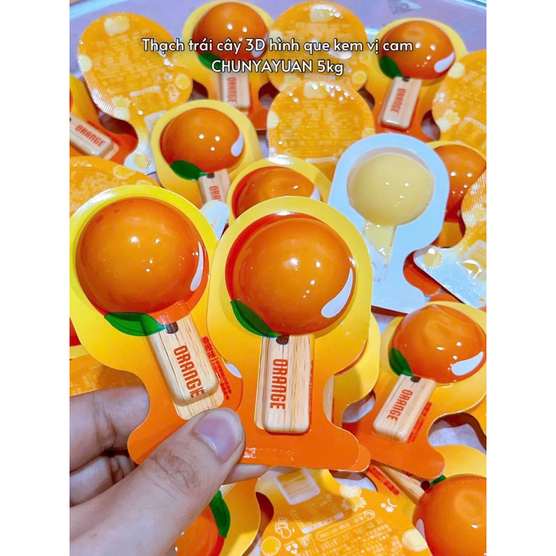 [ Thùng 5 kg ] thạch kem que mix nhiều hình