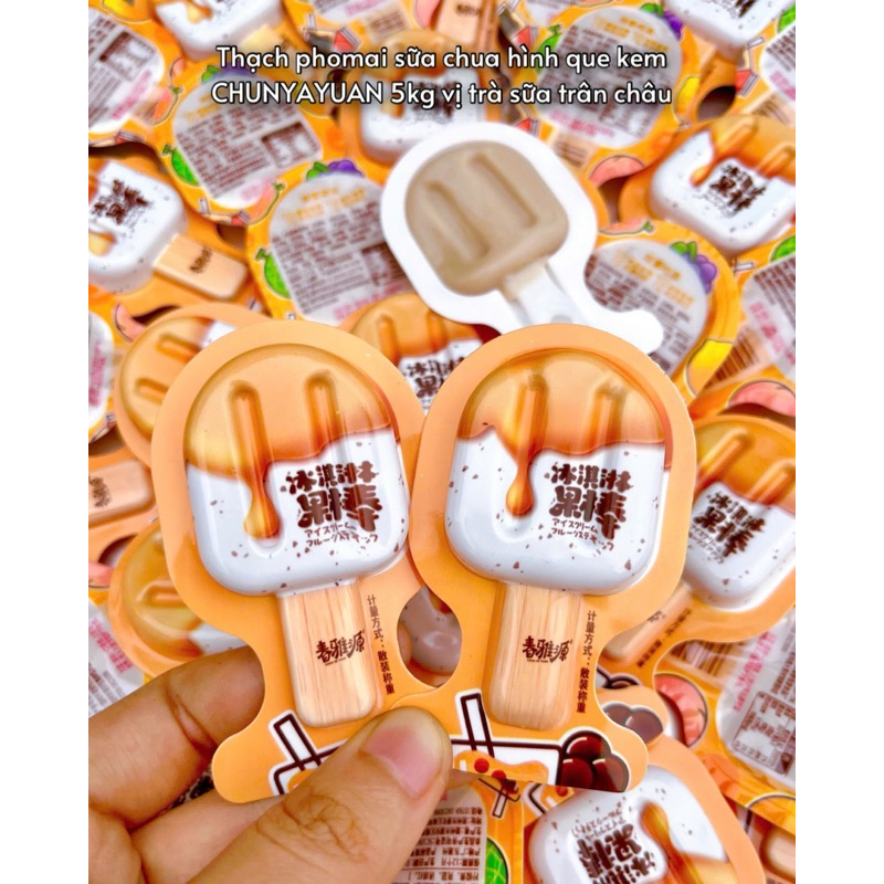 [ Thùng 5 kg ] thạch kem que mix nhiều hình