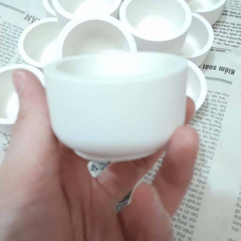 Ảnh Hộp 24 cốc đựng nến bằng thạch cao kích thước 5.5*3cm dùng làm nến cúng dường, decor, nghệ thuật 2