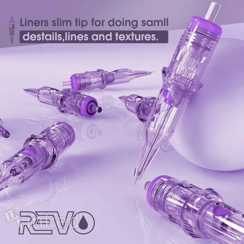 Kim Pen INKIN REVO Kim Màu Tím Eztattoo Hộp 10 kim