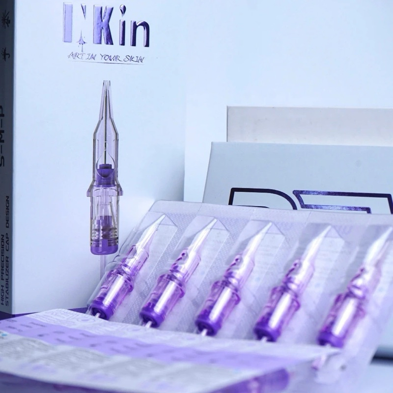 Kim Pen INKIN REVO Kim Màu Tím Eztattoo Hộp 10 kim