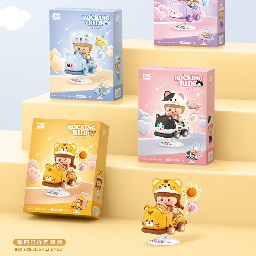 Ảnh Bộ lắp ráp building blocks LOZ mini mô hình xe ngộ nghĩnh 1