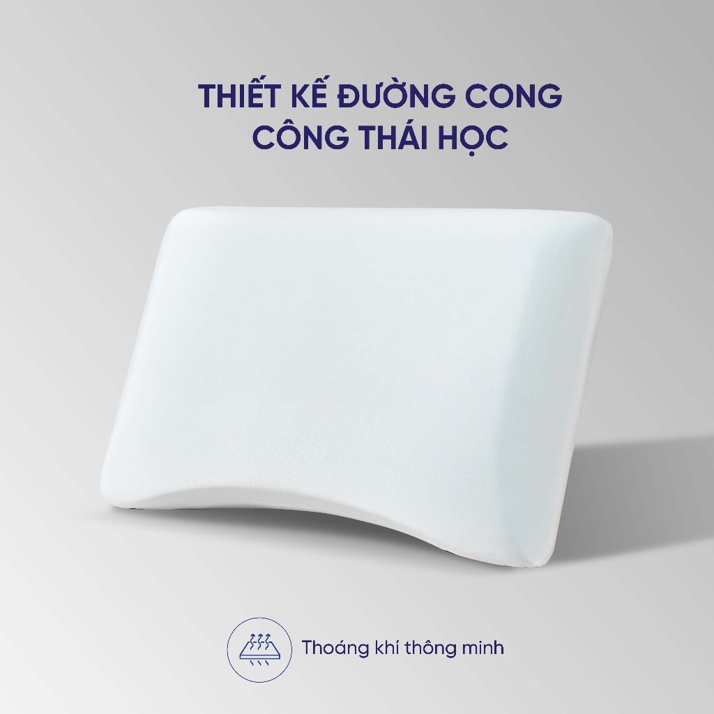 Ảnh Gối foam iComfy Sofy Air công nghệ Aero Memory Foam độc quyền (BST Ngủ Mát) chính hãng Vua Nệm 2
