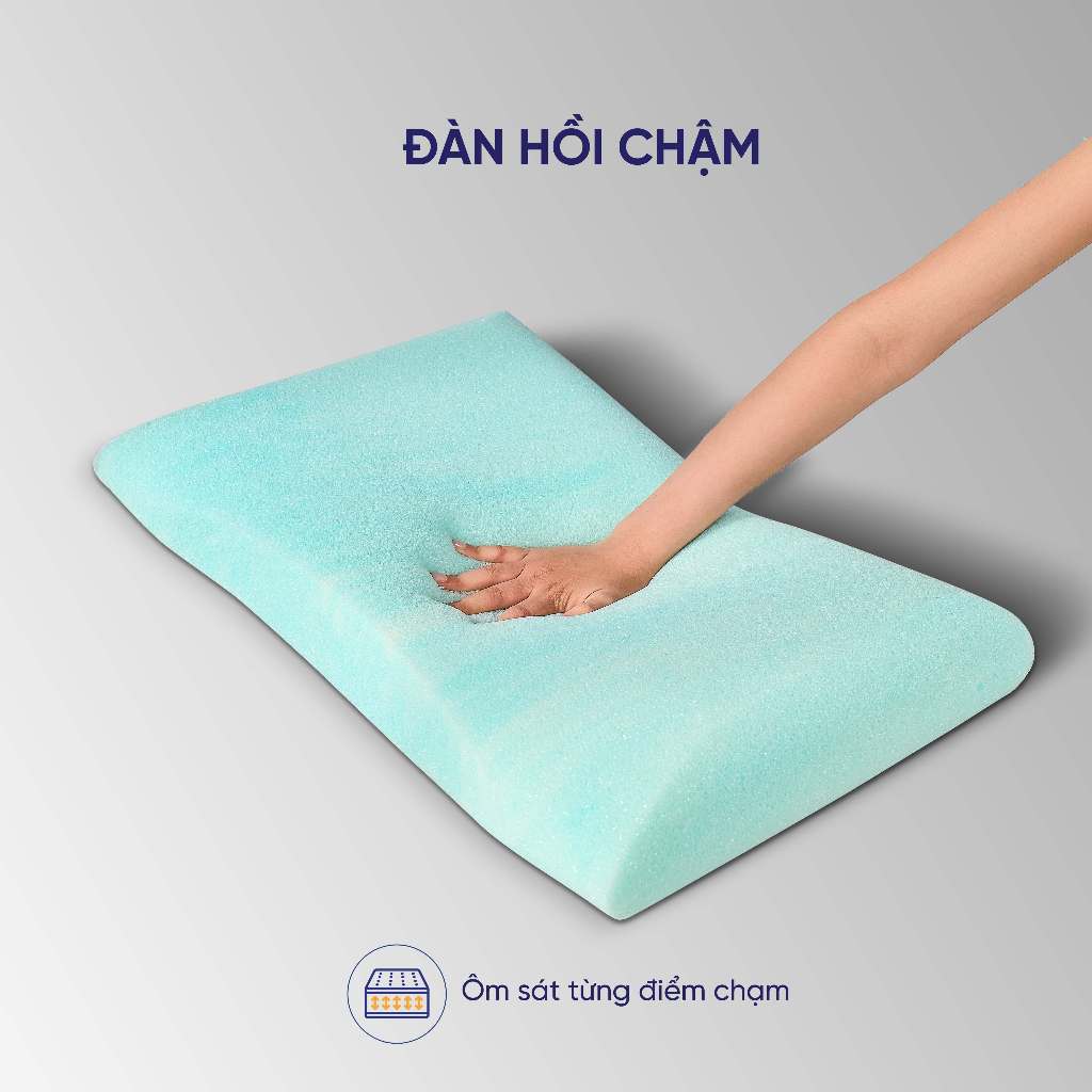 Ảnh Gối foam iComfy Sofy Air công nghệ Aero Memory Foam độc quyền (BST Ngủ Mát) chính hãng Vua Nệm 4