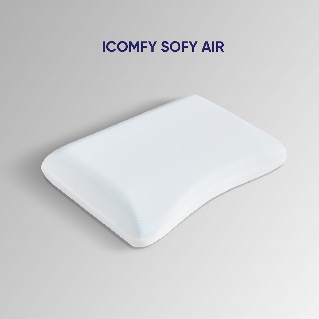 Gối nằm memory foam iComfy Sofy Air - Gối foam, Gối công thái học, gối ngủ êm Vua Nệm