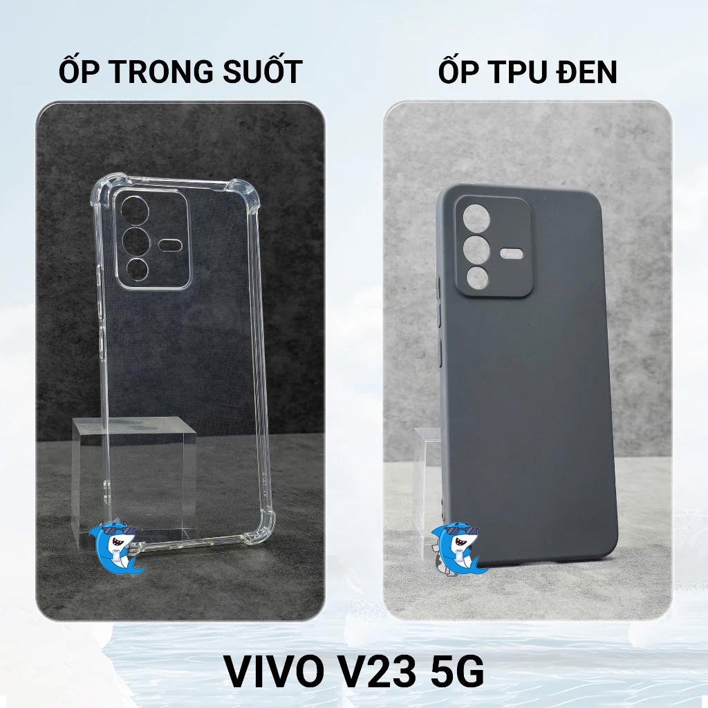 Ốp lưng Vivo V23E, V23 e dẻo trong suốt silicon cao cấp loại dày chống sốc chống va đập có gờ bảo vệ cam