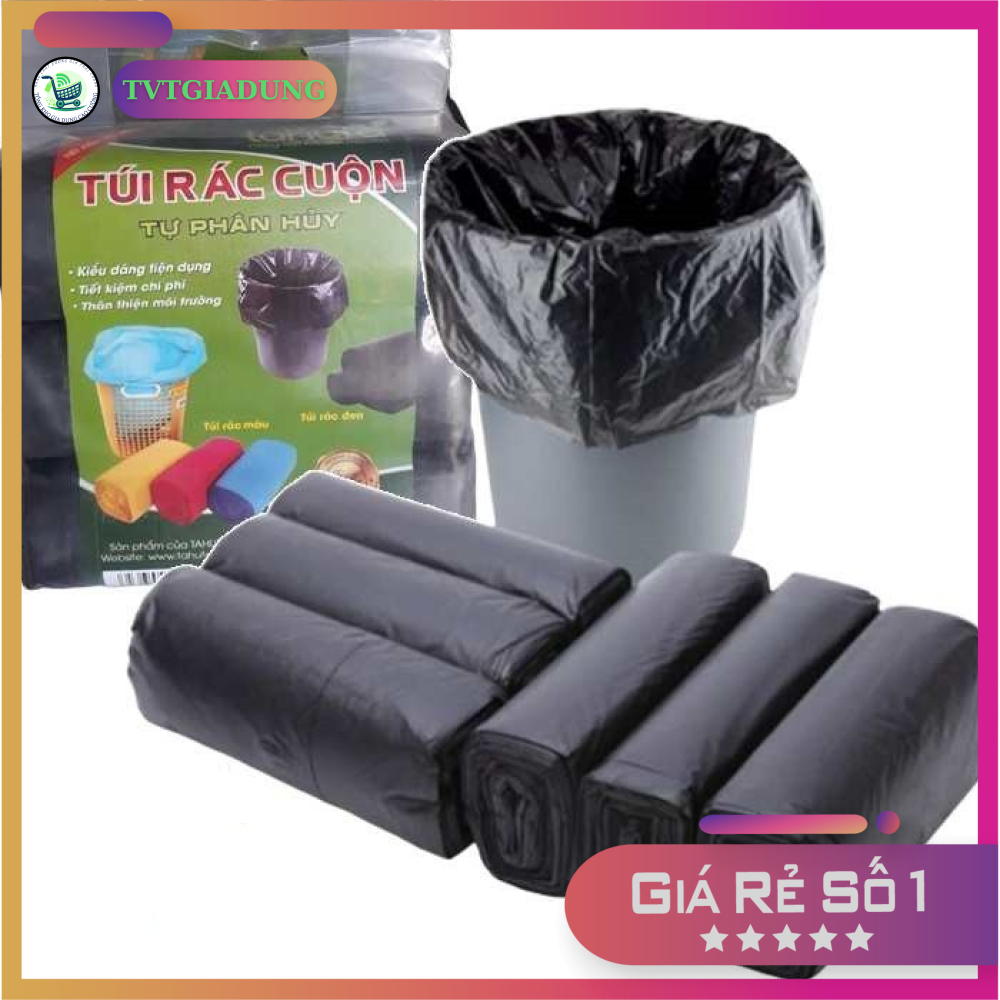 Túi Rác Tự Phân Hủy Kích Thước 55 X 65 Cm Túi Đựng Rác Gia Đình