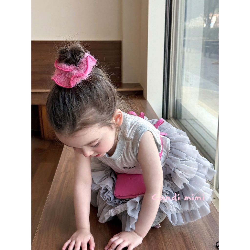 CANDI MIMI Áo cotton nini gấu voan nhiều tầng - Phong cách Hàn Quốc
