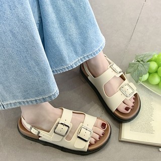 Dép đúc hai quai ngang đế cao 2,5cm chất mềm đế êm có gắn đai A05
