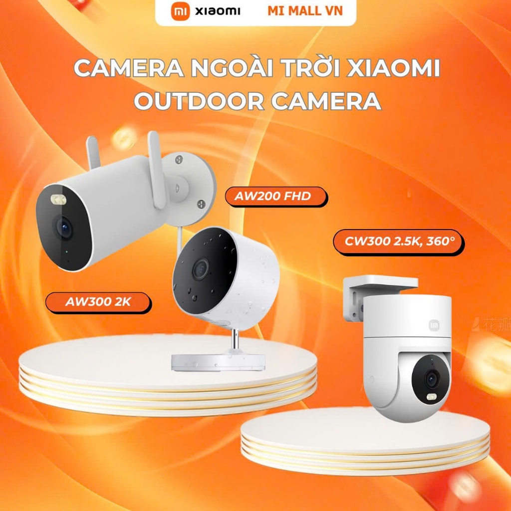 Ảnh Camera Ngoài Trời Xiaomi Outdoor Camera CW300 2.5K ,  AW300 2K , AW200 Full HD (Bản quốc tế - Bảo hành 12 tháng) 1