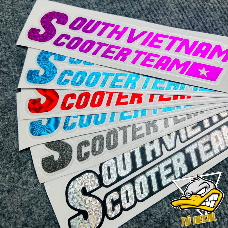 Tem Sticker Decal Ghép Chất Liệu Hologram Với Phản Quang, Chữ South ...