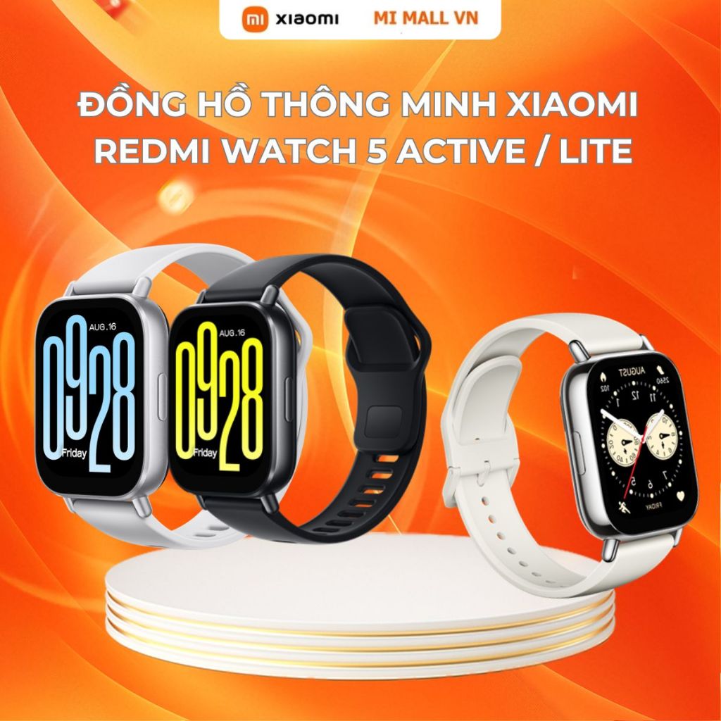 Ảnh Đồng Hồ Thông Minh Xiaomi Redmi Watch 5 ACTIVE / Watch 5 LITE | Nghe Gọi Bluetooth | Chống Nước | Bảo Hành 12 Tháng 1