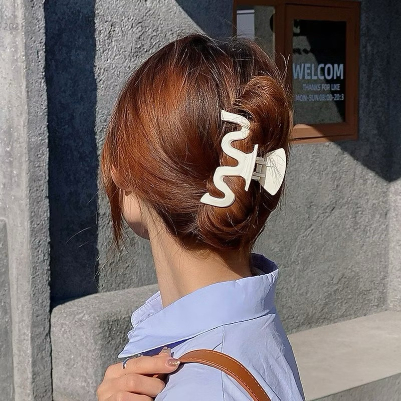 Kẹp tóc De Merci Accessories hình lượn sóng đơn giản phong cách Vintage thanh lịch cho nữ