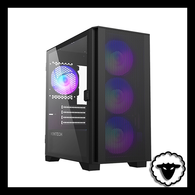 Case Vỏ MONTECH AIR 100 ARGB BLACK (SẴN 4 FAN LED & CONTROLLER ...