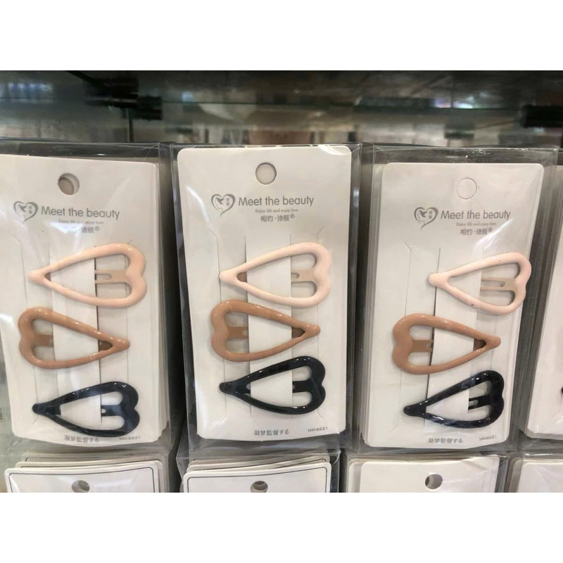 Set 3 kẹp trái tim dễ thương - De Merci Accessories