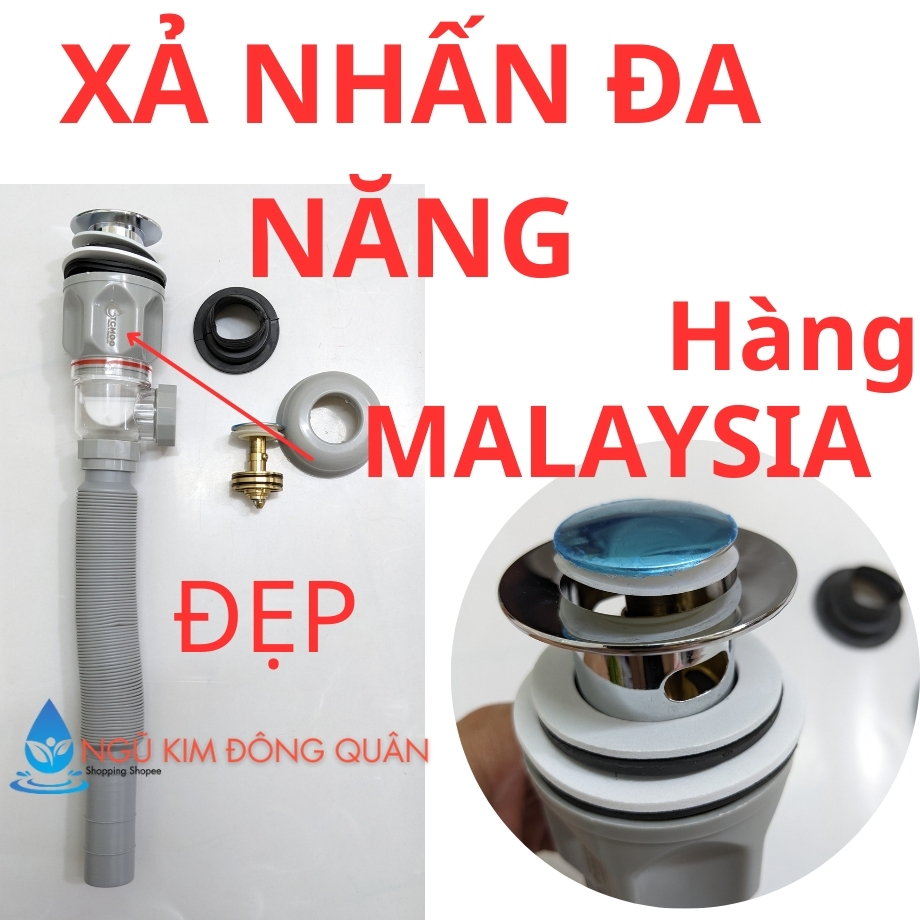 Bộ xả lavabo ruột gà chống hôi full nhựa, tim nhựa nút nhựa Lựa chọn ...