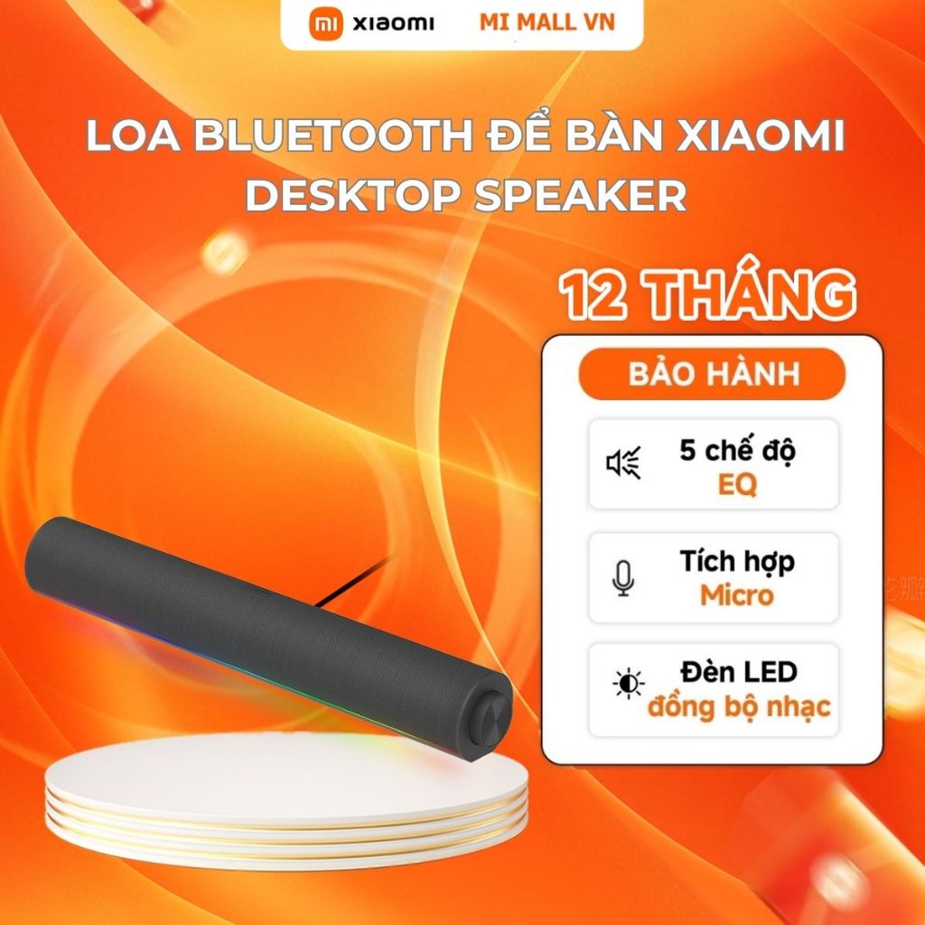 Ảnh Loa Bluetooth Để Bàn Xiaomi Desktop Speaker | Đèn đổi màu RGB | Nhiều chế độ âm thanh | Micro Tích Hợp | BH 12 tháng 1