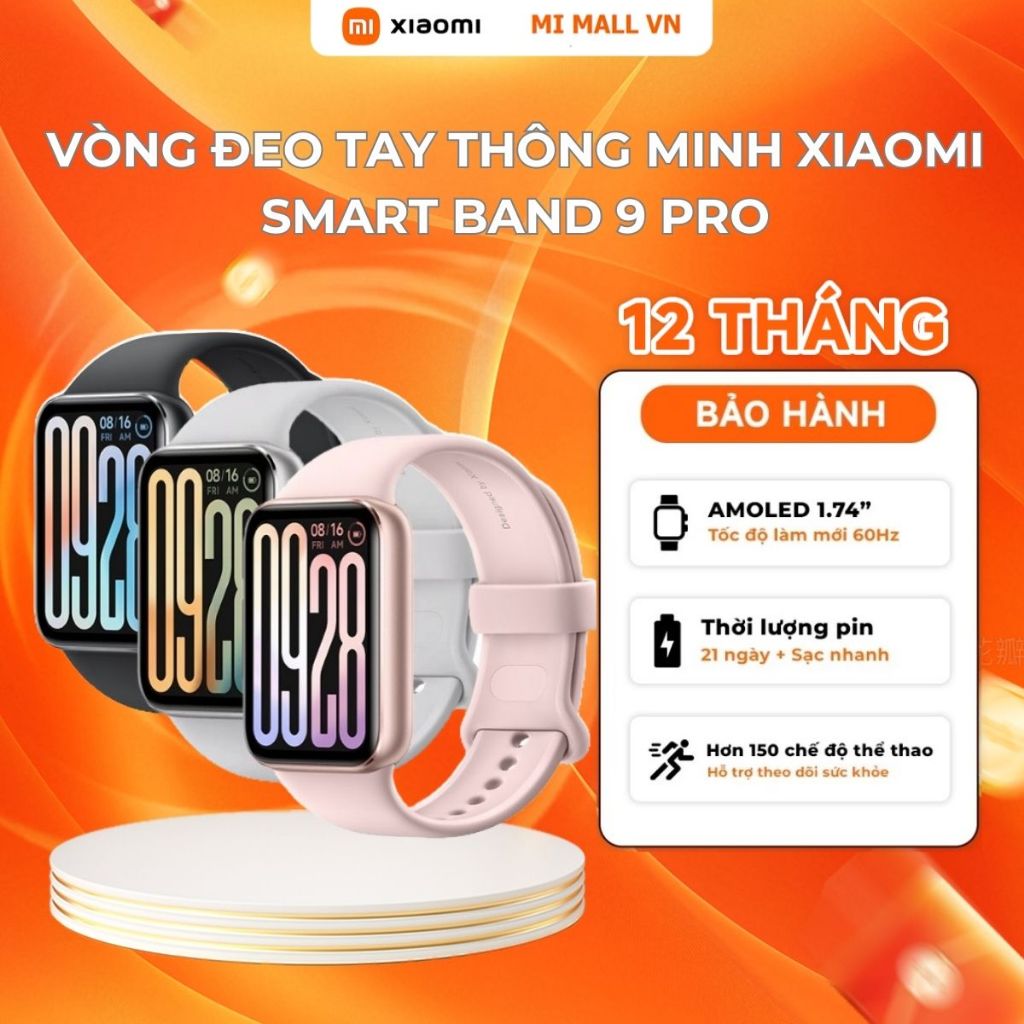 Ảnh Vòng Đeo Tay Thông Minh Xiaomi Smart Band 9 Pro | Màn Hình AMOLED 1.74" | Pin 350mAh | Chống Nước 5ATM | BH 12 Tháng 1