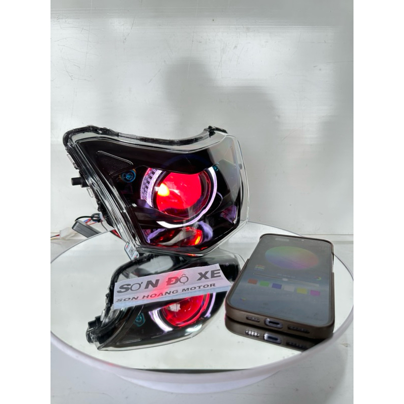 Pha Wave Độ Sẵn Bi KZ S600 Pro V2 Lắp Wave 50-100-110 Cố Định Pas Bi , Vòng 3D Đổi Màu+Mắt Quỷ Đổi Màu Bảo Hành 24 Tháng