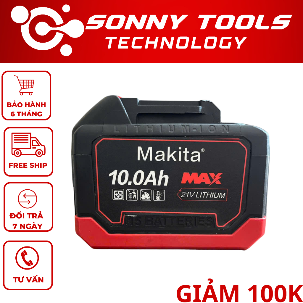 Pin 15 Cell Makita Chân Pin Phổ Thông M21 Có Đèn Báo Pin Dòng Xả Cao ...