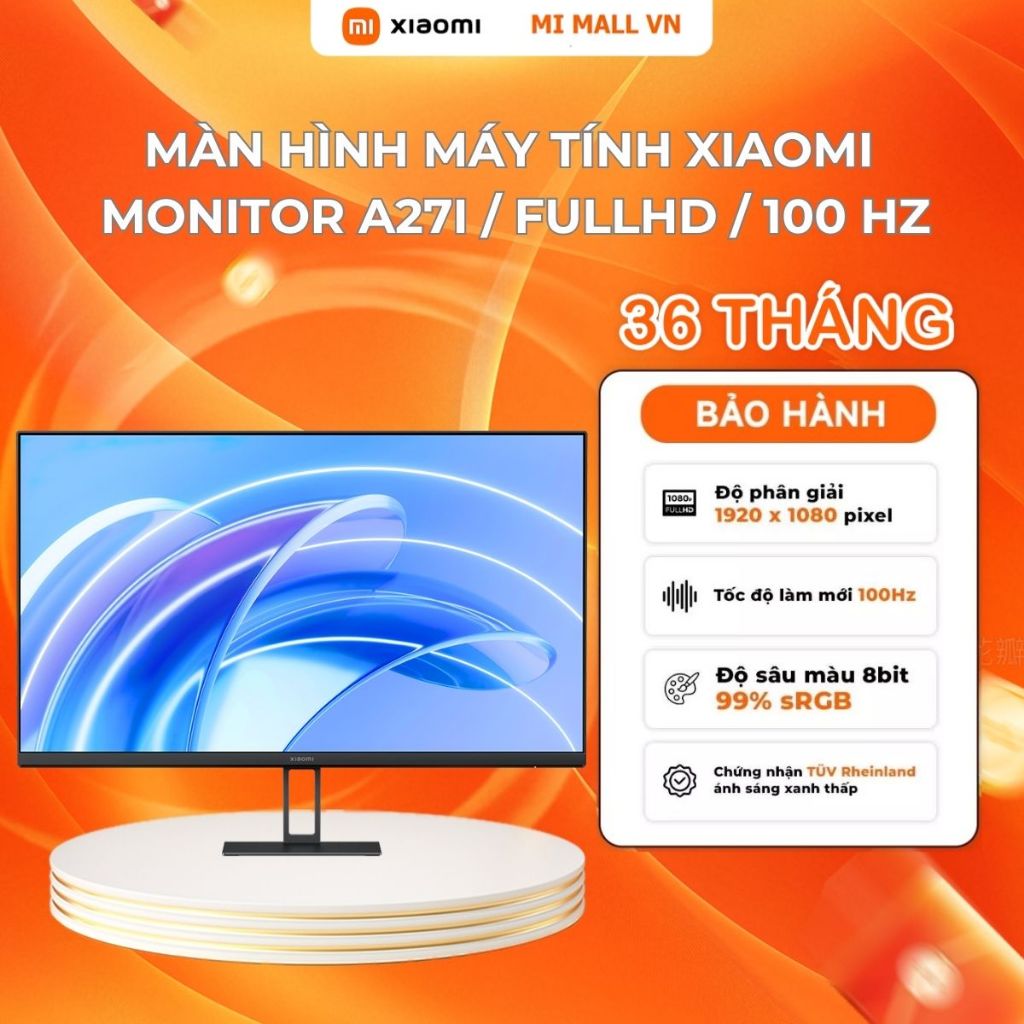 Ảnh Màn Hình Máy Tính Xiaomi Monitor A27i / 27 inch / FullHD / Tần Số Quét 100 Hz / Thời Gian Phản Hồi 6ms  – BH 12 Tháng 1