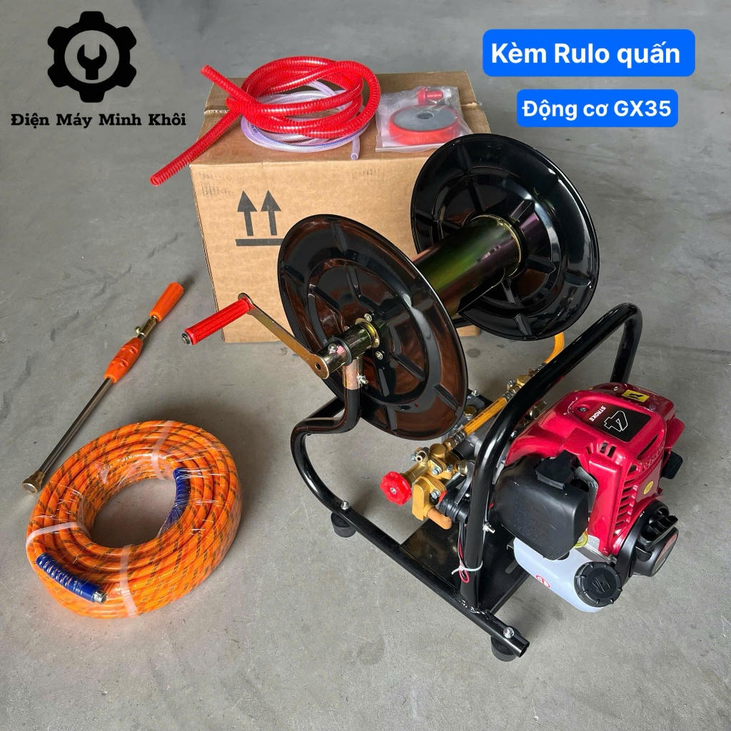 [ Rulo ]Máy phun thuốc sâu Fuji Gx35 kèm Rulô, động cơ cắt cỏ 4 thì ...