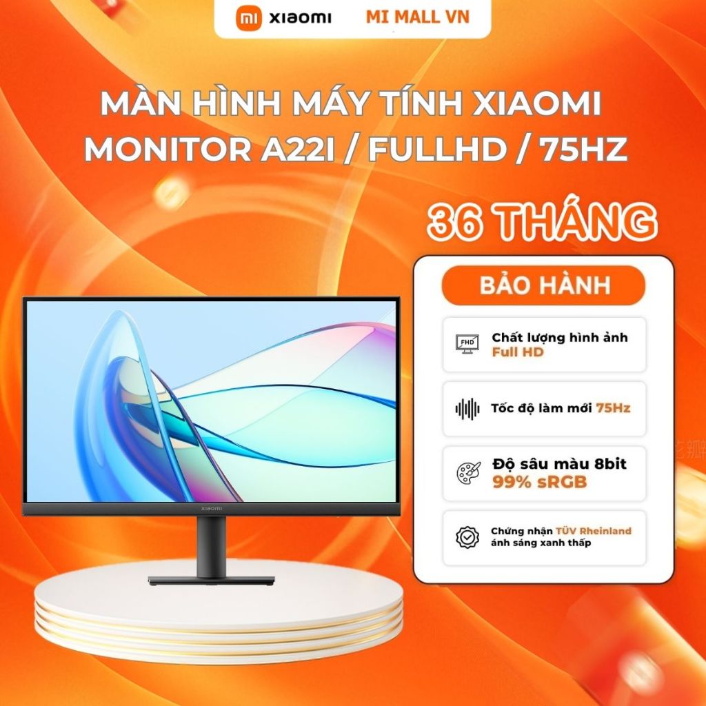 Ảnh Màn Hình Máy Tính Xiaomi Monitor A22i EU (21.45inch / 75Hz / FullHD) - Phiên Bản Quốc tế, Bảo Hành 36 Tháng 1