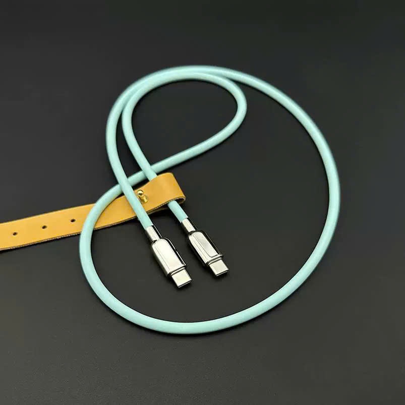[M8] Dây Cáp Sạc Nhanh Type C 100W Silicon Mềm - Chip Emarker – Dây Silicon Mềm - Dài 1 mét