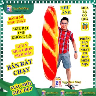 [MẪU MỚI] Thú Bông BÁNH MÌ NEM NƯỚNG Khổng Lồ Như Thật Cực Mềm, Cực Dễ Thương Dùng Ôm Ngủ Gấu Bông