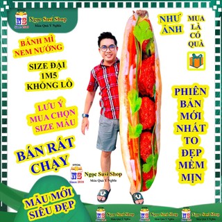 GẤU BÔNG BÁNH MÌ 3D KHỔNG LỒ ÔM NGỦ CAO CẤP SIÊU ÊM RẤT ĐẸPDÙNG ÔM NGỦ QUÀ TẶNG TRANG TRÍ [NHƯ ẢNH]