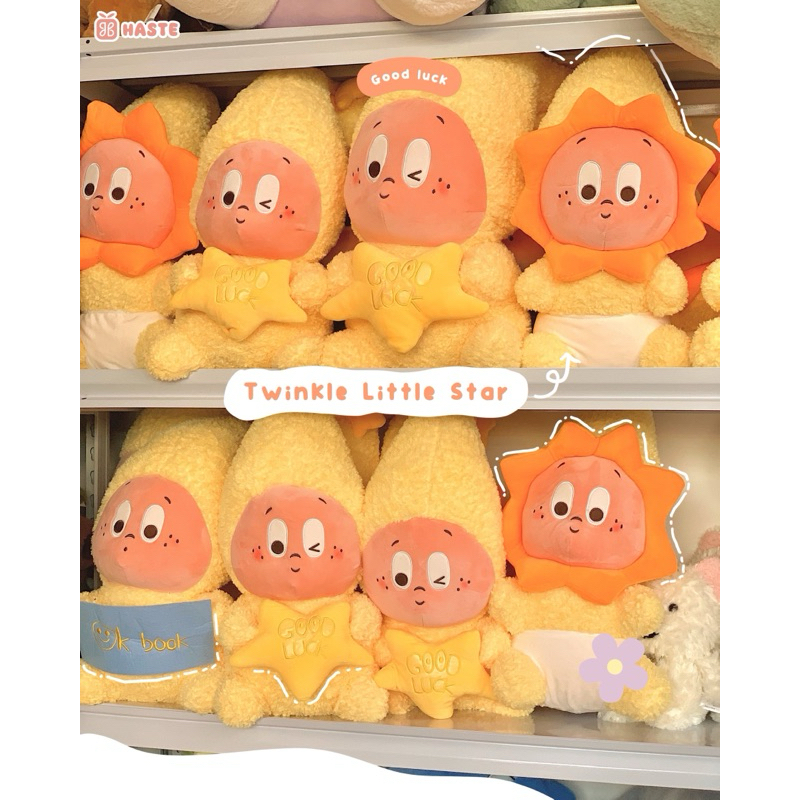 Gấu Thú Bông Twinkle Little Star Ngôi Sao Lông Xù Siêu Mềm Mịn Siêu Dễ Thương